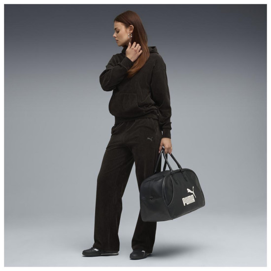 Puma Γυναικείο παντελόνι φόρμας Essentials Elevated Velour Rib Straight Leg Pants